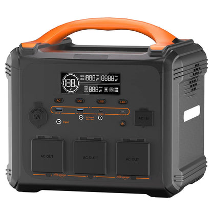 Mobiele Powerstation – Draagbare Stroombron – Mobiele Generator – Powerbank – 1200 Watt Continu Vermogen – 1102,5 Wh Batterij