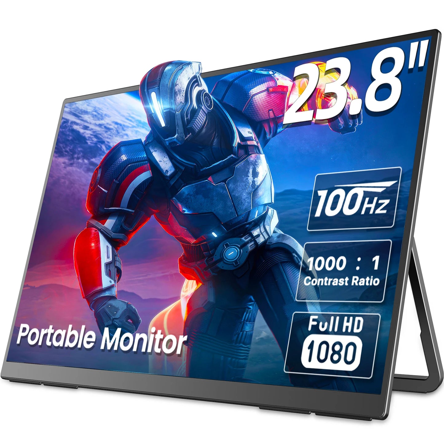 24" Draagbare Monitor – Extern Scherm – Gaming Monitor – Laptop Scherm – 24 Inch Monitor – 120Hz Verversingssnelheid – 100% sRGB Kleurnauwkeurigheid