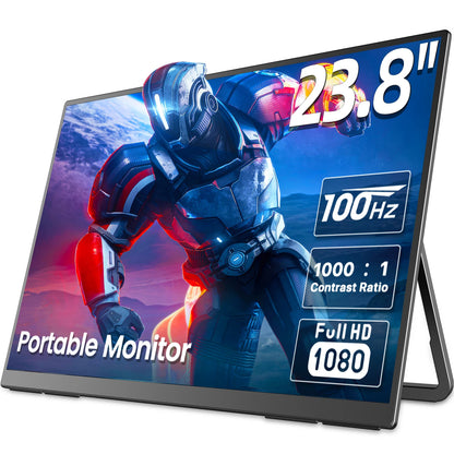 24" Draagbare Monitor – Extern Scherm – Gaming Monitor – Laptop Scherm – 24 Inch Monitor – 120Hz Verversingssnelheid – 100% sRGB Kleurnauwkeurigheid