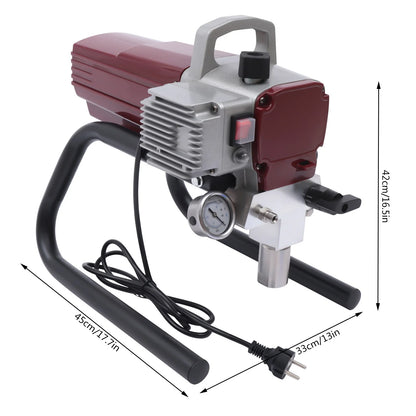 Airless Verfspuit – Schilderspuit – Verfsproeier – Verfpistool – 1800W Motor – 10 Meter Slang