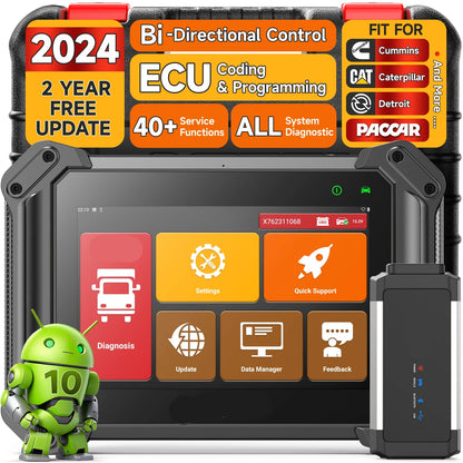 Professionele Diagnose Tool – Diesel Scanner – Voertuigscanner – Diagnose Scanner – Systeemdiagnose – 8-Inch Touchscreen – Bluetooth 5.0