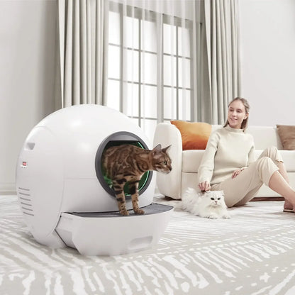 Slimme Kattenbak - Automatische Kattenbak - Zelfreinigende Kattenbak - Kattenbak - 60L - Extra Grote - Geurcontrole - voor Katten