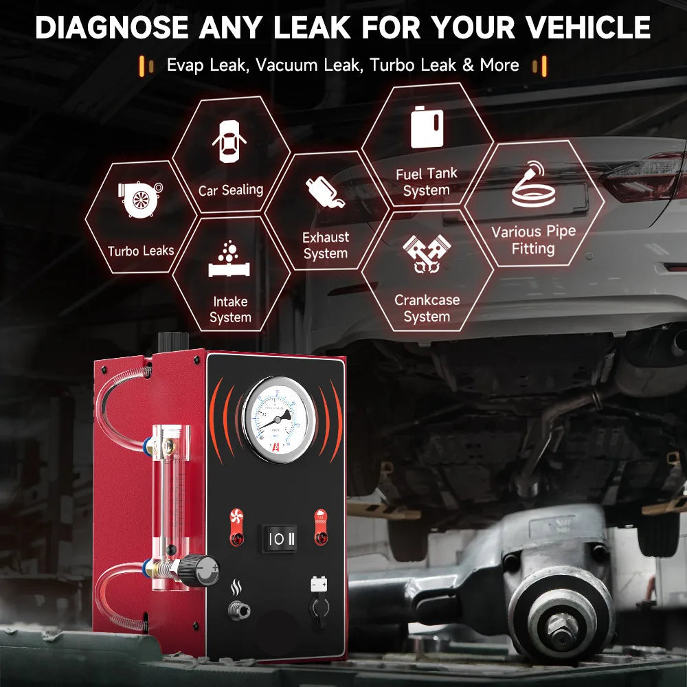 Automotive Mistmachine - EVAP Lekdetectie & Olie Rookgenerator - 12V - Diagnostische Tester met Ingebouwde Pomp
