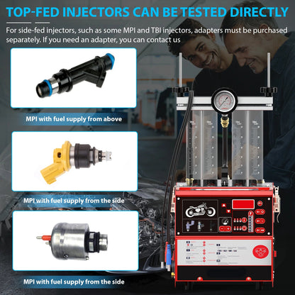 Brandstofinjectorreiniger – Injector Tester – Ultrasone Reiniging – In-Vehicle Reiniging – 2000 Ml Tank – 100W Ultrasoonvermogen