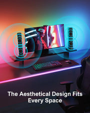 Soundbar - Soundbars for TV and Theater - Soundbar with Subwoofer - 200W - 4.1CH - Heimkino Soundsystem - Bluetooth Speaker Soundbar Subwoofer with optical - AUX - HDMI support - EU plug - Black