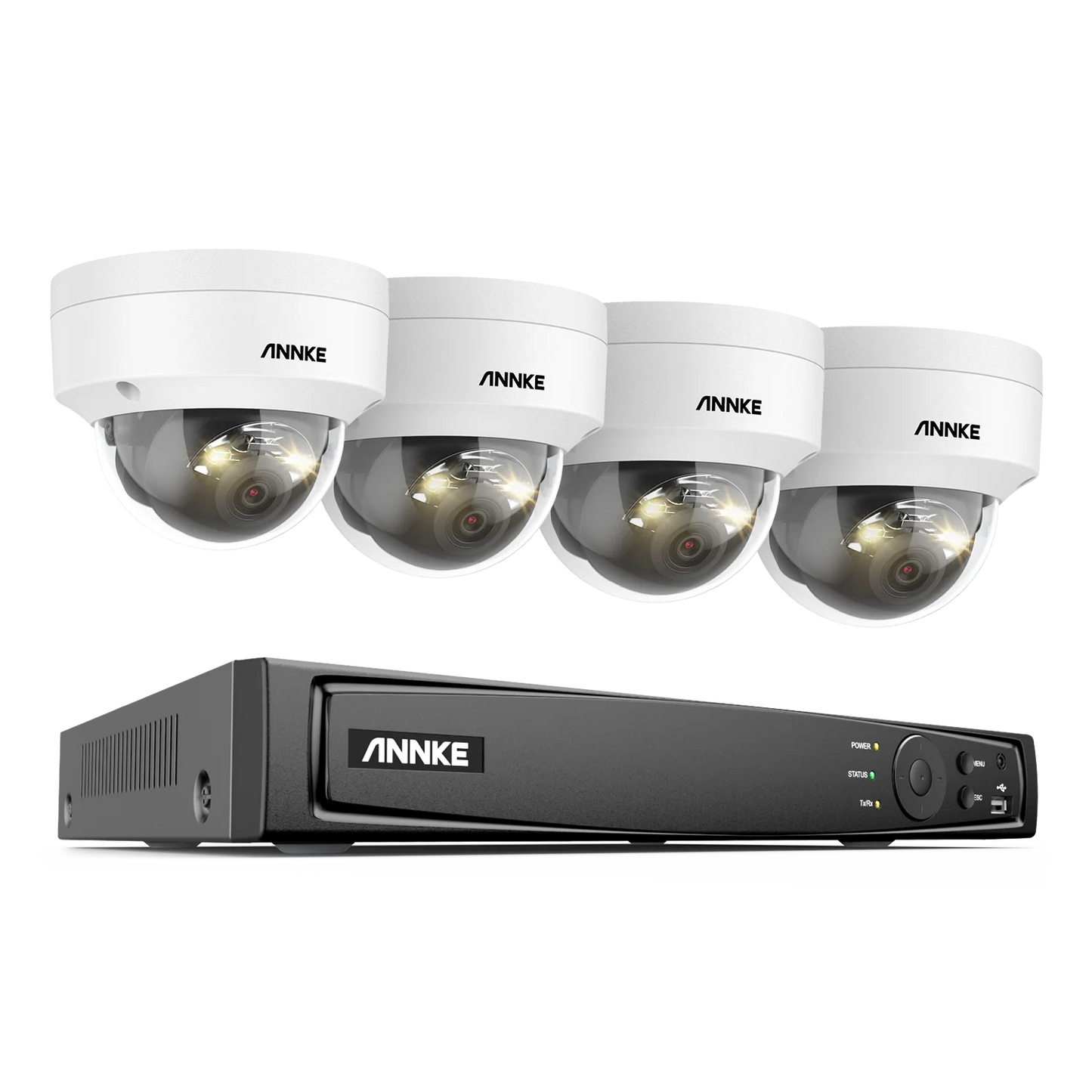 8-kanaals NVR Beveiligingsset – IP Camera Set – Video Surveillance Systeem – CCTV Beveiliging – Bewakingscamera Systeem – 4x 12MP Camera’s – Menselijke en Voertuigherkenning