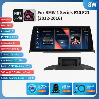 Multimedia Speler – Autoradio – Navigatiesysteem – Infotainment Systeem – Touchscreen – Android 14 – 10,25 Inch QLED Scherm – Draadloos CarPlay & Android Auto - QUORE