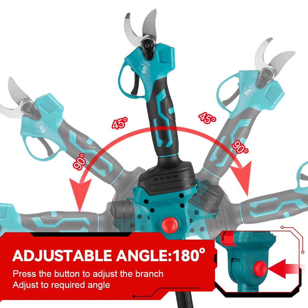 2-in-1 Snoeigereedschap - Accu Kettingzaag - Telescopische Zaag - Draadloze - 3500W - Lichtgewicht - Tuingereedschap - 2 Accu