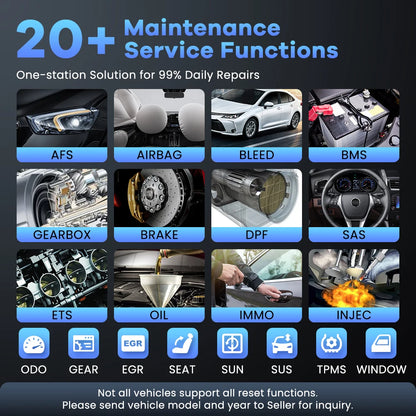 OBD2 Diagnose Tool – Auto Scanner – Foutcode Uitlezer – Diagnosescanner – Diagnosetester – Draadloze Wifi Connectie – 20 Resetfuncties Met Levenslange Updates - QUORE