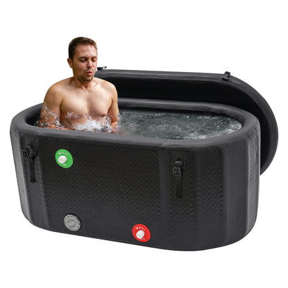Opblaasbare IJsbad – IJsbad Voor Herstel – Verkoelend Bad – Sport IJsbad – Compact Formaat – 275 Liter Capaciteit – Waterdicht PVC - QUORE
