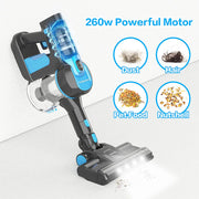 Cordless Stick Vacuum Cleaner - Stick Vacuum Cleaner - Vacuum Cleaner - Cordless Stick Vacuum Cleaner - Powerful Suction - 23KPa - HEPA Filter - &lt;500w - Blue