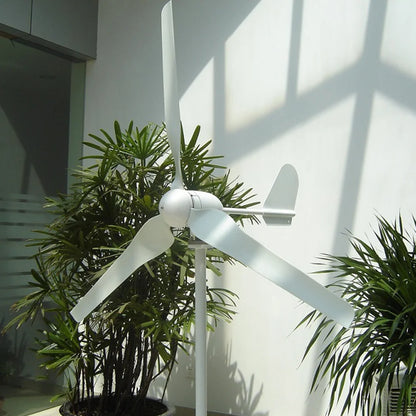Windturbine - Windmolen - Windturbine Generator - Windenergie - 4000W - 48V - met LCD Hybride Controller - Stille en Efficiënte 3-Bladige Oplossing - Horizontale  -  Geluidsarme Windgenerator voor Huishoudelijk Gebruik