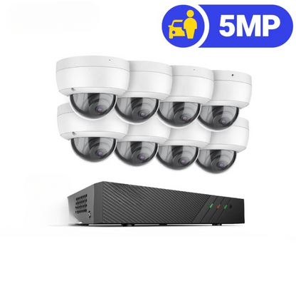 Beveiligingssysteem – 8-Kanaals – Camerasysteem – Camerapakket – Surveillance – Bewakingsset – 6MP NVR PoE IP Camera – 5MP Nachtzicht - 8 Stuks - 2TB