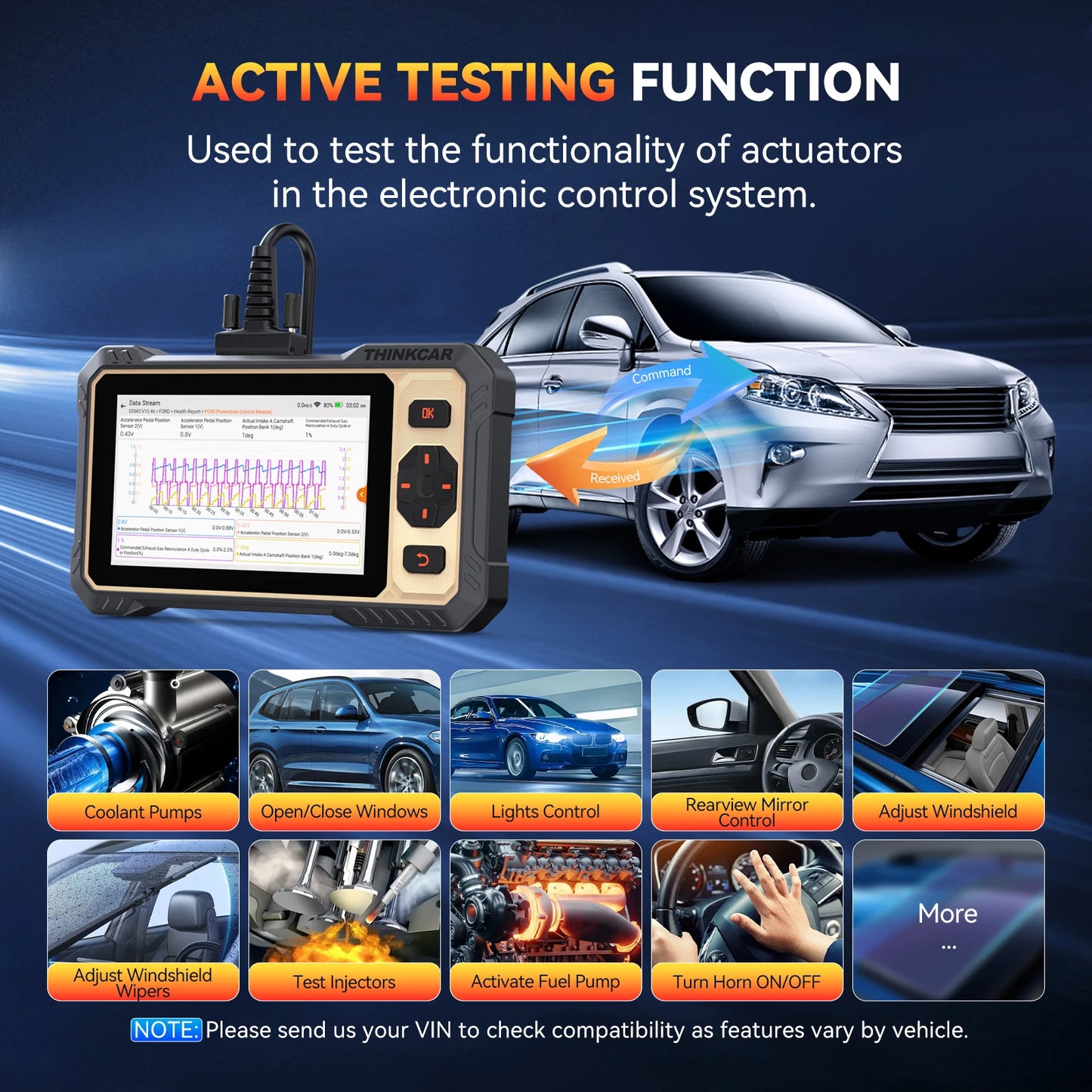 obd2 scanner – auto uitleesapparaat – diagnosecomputer – foutcode lezer – uitleesapparaat – Bi-directionele Diagnose – 12 Resetfuncties Lifetime Free Updates