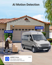 Security Camera System - 8MP Camera - 2.8MM - Outdoor - CMOS - Surveillance Camera - AI Human Detection - Security Camera - 1 Piece - White