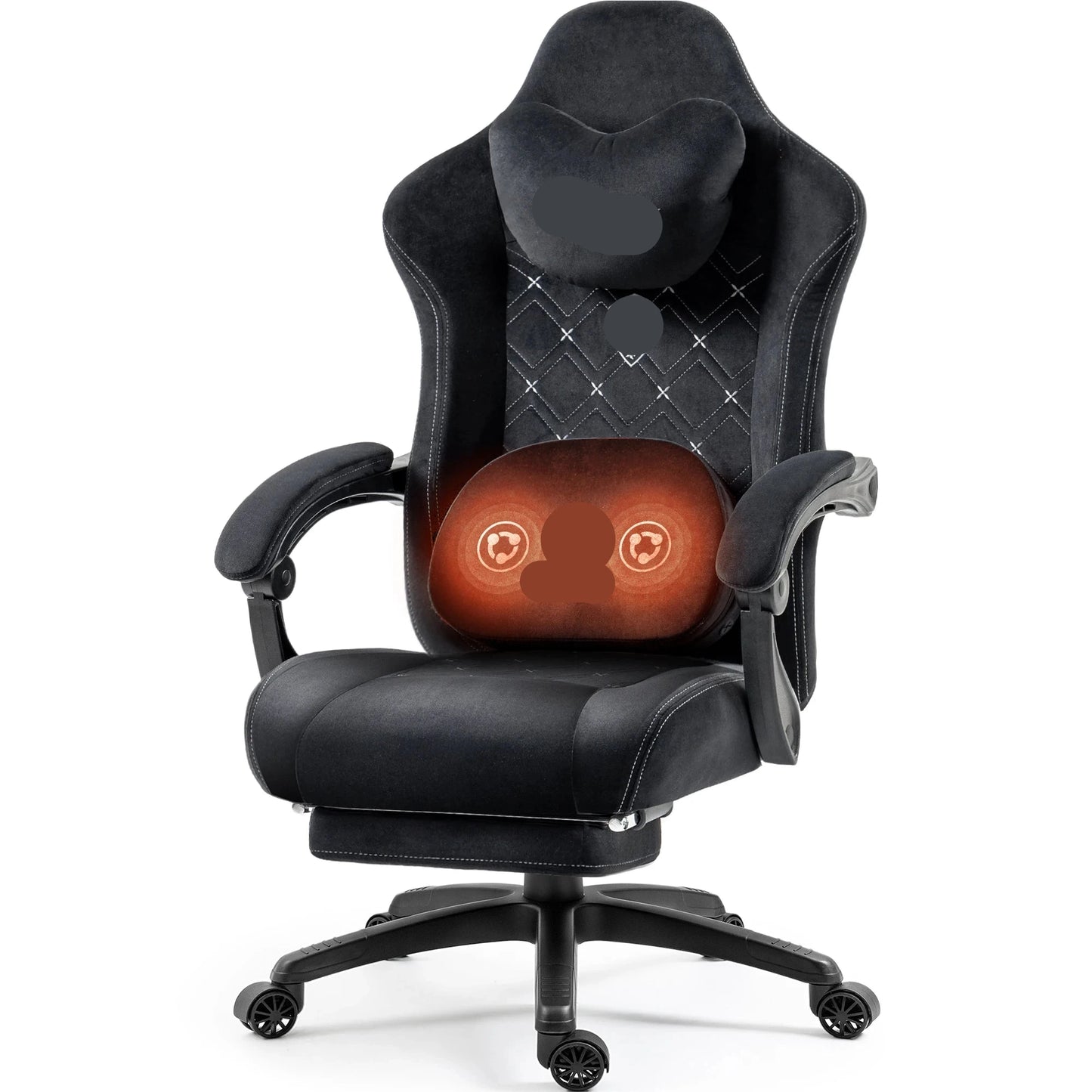 Bureaustoel – Office Chair – Werkstoel – Stoel Met Wieltjes – Ergonomische Bureauzetel – Verstelbare Rugleuning – Ademend Stofbekleding