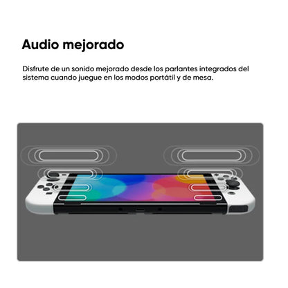 Nintendo Switch OLED Model 64GB 7.0" OLED Screen Portable Handheld Game Console HDMI 1.4 Supports Multiple Languages - QUORE