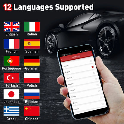 OBD2 Scanner – Diagnoseapparaat – Auto Diagnosetool – Foutcode Uitlezer – CAN-FD Protocol – 15+ Resetfuncties – ECU Codering - QUORE