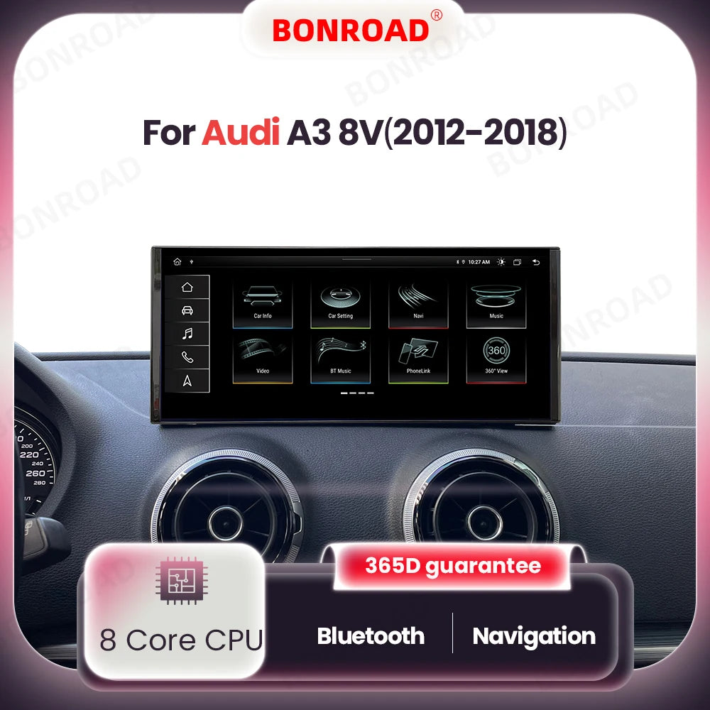 Android Multimedia Systeem – Autoradio – Carplay Radio – Touchscreen Radio – Navigatiesysteem – 10,25 Inch Scherm – 4GB RAM 32GB Opslag