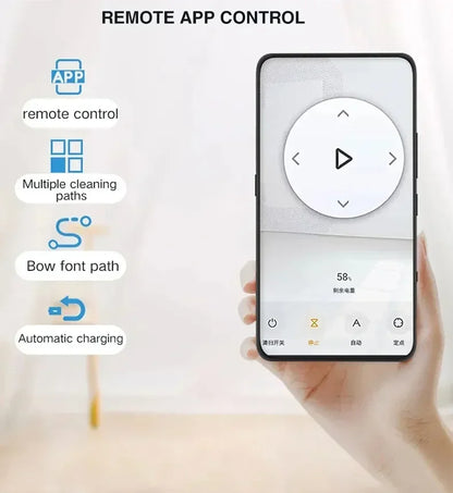 Robotstofzuiger – Robotstofzuiger met dweilfunctie – Robotstofzuiger 3-in-1 – Automatische Stofzuiger – Slimme Robot – 2500Pa Zuigkracht – App- en Spraakbediening