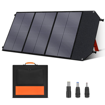 Zonnepaneel - Zonnepaneelset - Draagbaar - Opvouwbare - Waterdict - Outdoor Emergency Backup - voor Thuis - Tenten - Buiten - Kamperen - Waterdicte - 200W - 18V - 11.1A -  45.5 x 270.2 x 4 cm - Zwart