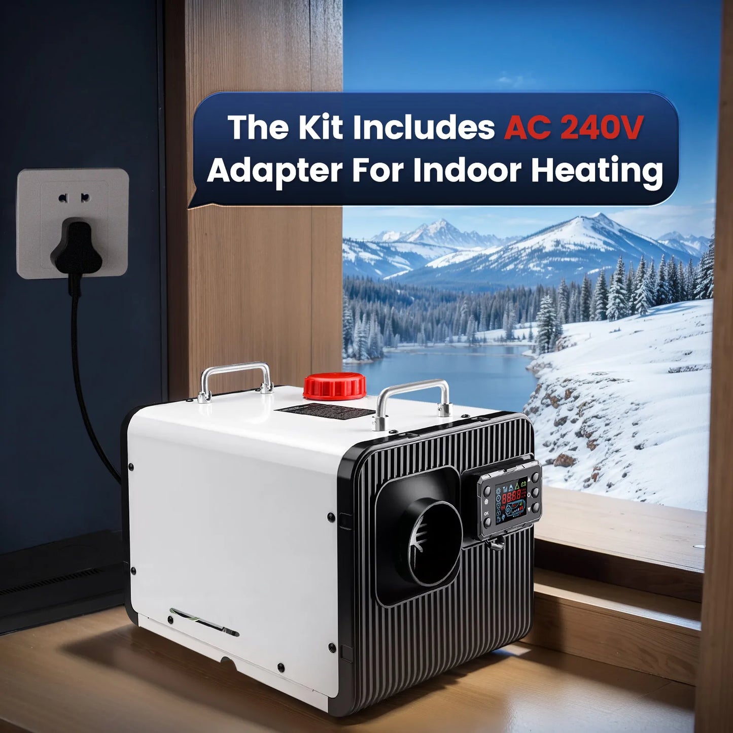 Dieselverwarmer – Diesel Heaters – Kachel Voor Voertuig – Mobiele Verwarming – Air Heater – 5-8 kW Instelbaar – Ingebouwde 5L Brandstoftank