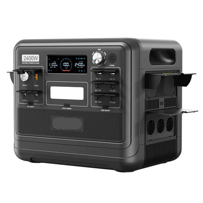 F2400 Draagbare Zonne-Generator – Power Station – Portable Accu – Noodstroomvoorziening – Zonne-Accu – 2048Wh Capaciteit – 2400W Zuivere Sinusgolf Uitgang