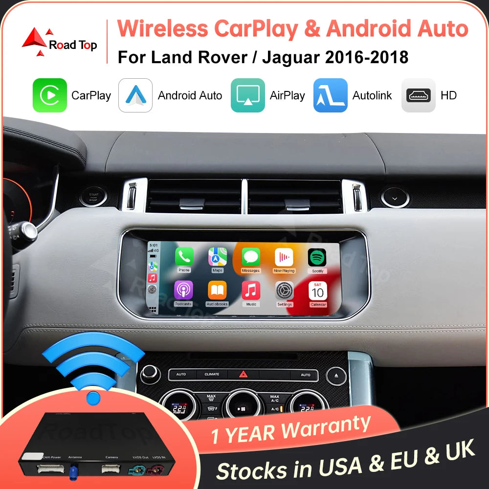 Wireless CarPlay Android Auto AI Box – Draadloze Interface Autoradio – Smartphone Connectiviteit – Mirror Link – AirPlay – Compatibel 8 Inch Scherm – Eenvoudige Plug & Play Installatie - QUORE