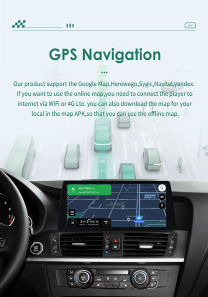 10,25” Android 13 Autoradio – Multimedia Systeem – Navigatie Radio – Touchscreen Headunit – 2G RAM 32G Opslag – 4G WiFi Ondersteuning – Stuurwielbediening Compatibel