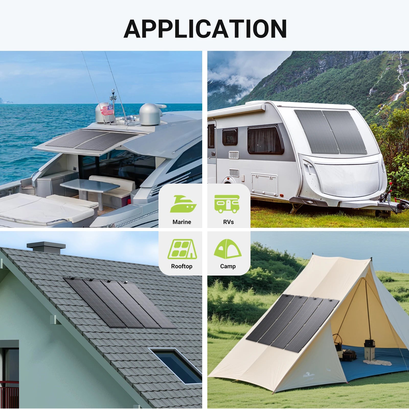 Zonnepaneel – Zonnepanelen Set – Flexibel Paneel – Solar Paneel – Opvouwbaar Paneel – 240W Vermogen – IP67 Waterdicht & Ultradun Design - QUORE