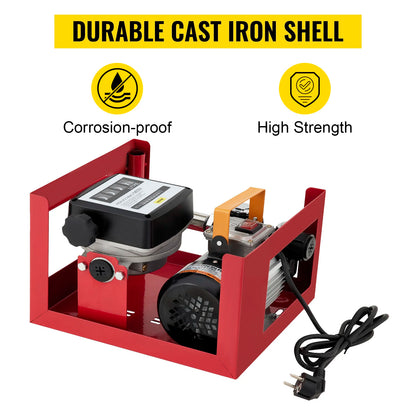 Dieselpomp - Verwarmingsoliepomp - Diesel- & brandstoftransferpomp - 300W - 40L - Olieaanzuigpomp - Zelfaanzuigend - Tellerautomatische pomp - QUORE