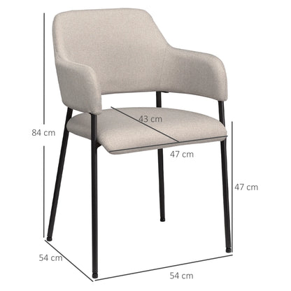 Eetkamerstoelen – Stoelen – Zitmeubelen – Dining Chairs – Ademend Polyester – Stevig Stalen Frame