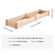 Kweekbak - Kweektafel - Propagator - Kweektafel op poten - Verhoogde Groentetuinbak - Groentetuinbakken - Kweektafel - Kweektafel op poten - Hout - Met Gehele Kit en Drainagesysteem - Voor het Planten van Bloemen Groente Kruiden - Vloertype