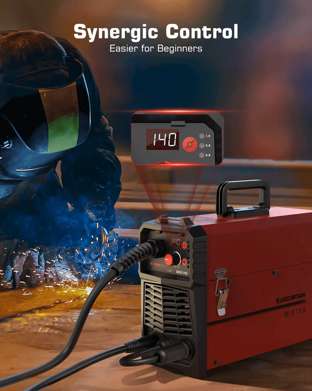 Arccaptain - Lasmachine - Elektrische Lasser - 4 in 1 - Lift Tig Argon ARC MMA Mig MAG Lasser - Geen Gas IGBT Synergy Tool