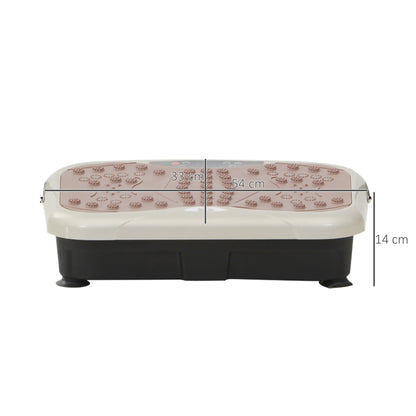 Trilplaat Fitness - Trilplaat - 99 Snelheden - LED Display - 120 kg - 200W - Inclusief Weerstandsbanden -  en Afstandsbediening - Voor Spiertraining - en Vetverbranding - 54 x 33 x 14 cm - QUORE