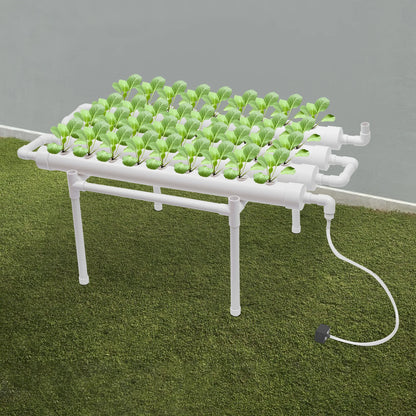 Hydrocultuur - Hydrocultuursysteem - Hydrocultuur - Kweeksysteem - 36 plaatsen 1 laag - Groenteplantenteelt gereedschap beugel - voor tuin- Wit