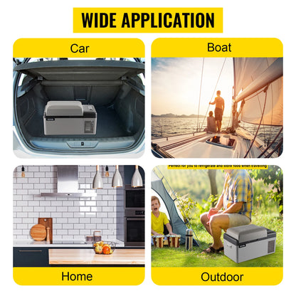 Draagbare Compressor Koelbox - Autokoelkast - Koelbox Auto - Minikoelkast - Elektrische Koelbox - 12/24V DC 110-240V - Auto Camping Koelbox - Mobiele App Bediening - 25L