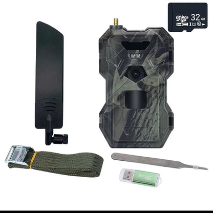4G Wildlife Jachtcamera – Trail Camera – Wildcamera – Bewegingscamera – Nachtzichtcamera – 30MP Fotoresolutie – 4G Real-Time Meldingen - met 32GB
