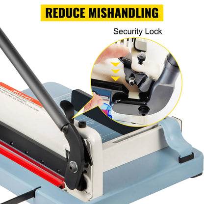 Paper Cutter - Paper Trimmer - Paper Shredder - Cutting Plotter - A4 12” Manual Paper Cutter - Heavy Duty - 300 Sheets Die Cutters Use - for Factory School Office Accessories