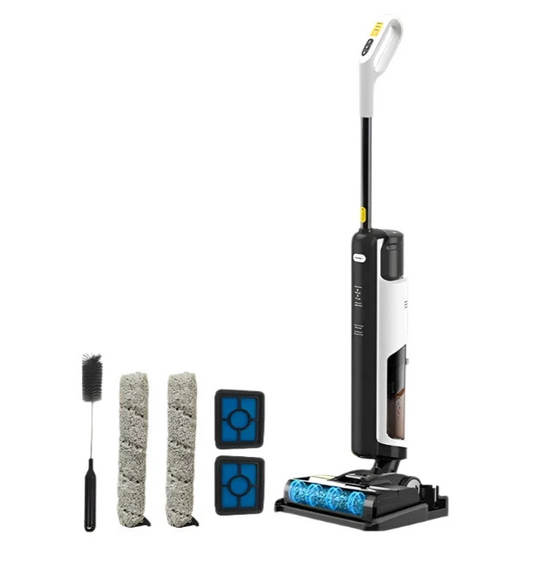 Steelstofzuiger Draadloos - Steelstofzuiger - Stofzuiger - Steelstofzuiger Snoerloos - Krachtige Zuigkracht - Multi-Surface stofzuiger - HEPA Filter - 150W - 2600mAh - 80dB - Wit/Black