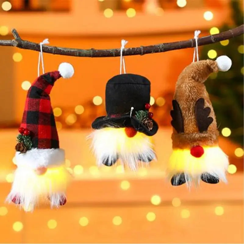 Advent Calendar - Toys - Playset - Holiday Countdown Calendar - Christmas Lighted Gnome - Glowing Gnome Dolls - Collectible Gnome Plush Dolls - 24 Days - Set B
