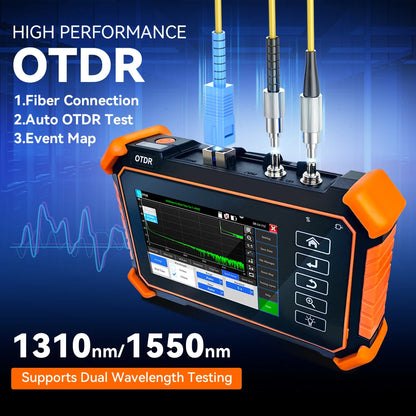 Multifunctionele Optische Fibertester – OTDR Tester – Glasvezel Meter – Kabel Tester – Ethernet Tester – 12-in-1 Functie – Event Map Foutlokalisatie - QUORE