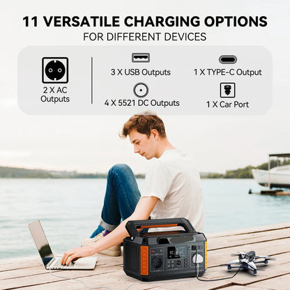 Powerstation – Draagbare Accu – Mobiele Energiebron – Outdoor Stroomvoorziening – 520Wh Capaciteit – Usb-C Snellader