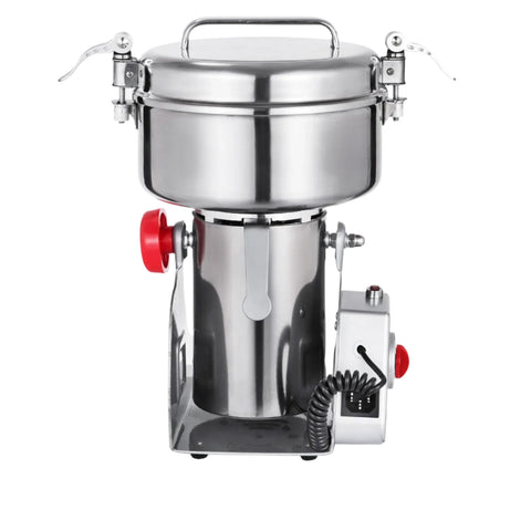 Vevor - Grain Mill Electric - Professional - 1000G - Herb Grinder - Sprice Grinder - Spice Mill - 304 Stainless Steel - 28000 r/min - 2000W - Silver