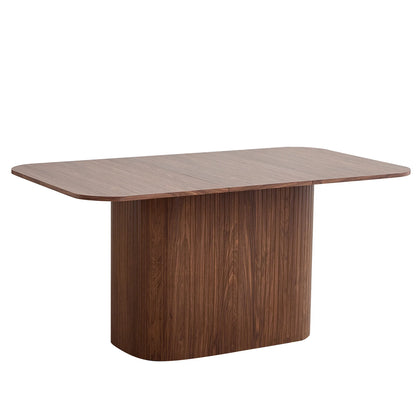 Eettafel – Dining Table – Tafel – Werkplek – Bureau – Donker Hout Kleur – 160x90 cm – MDF Met Houtnerf-Folie