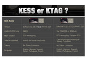 KESS V5.017 & KTAG V7.020 - OBD2 Scanner - Diagnosecomputer - Storing Verwijderen - Uitleesapparatuur Auto - Diagnose Auto - Autodiagnosetool - Volledige systeemdiagnose