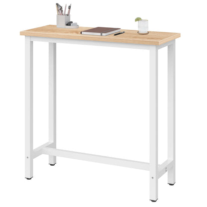 WOLTU Bar Table Bistro Dining Table MDF Wood Vintage 100x40x100cm High Coffee Counter Table for Kitchen Bar Balcony - QUORE
