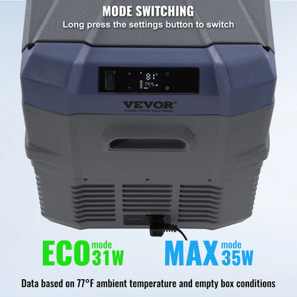 SucceBuy Car Refrigerator  12 Volt Car Refrigerator Fridge  37 L -4℉-68℉ 12/24V DC and 100-240V AC for Outdoor Camping and RV - QUORE