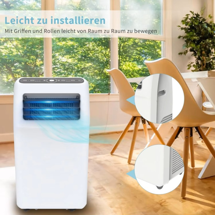 Mobiele Airco - Draagbare Airconditioning - Mini-Airconditioning - met Uitlaatslang - voor Koeling - Ventileren - Ontvochtigen - 12000 BTU - 3.5 kW - 30m² - 44.3 x 34 x 83 cm - Wit