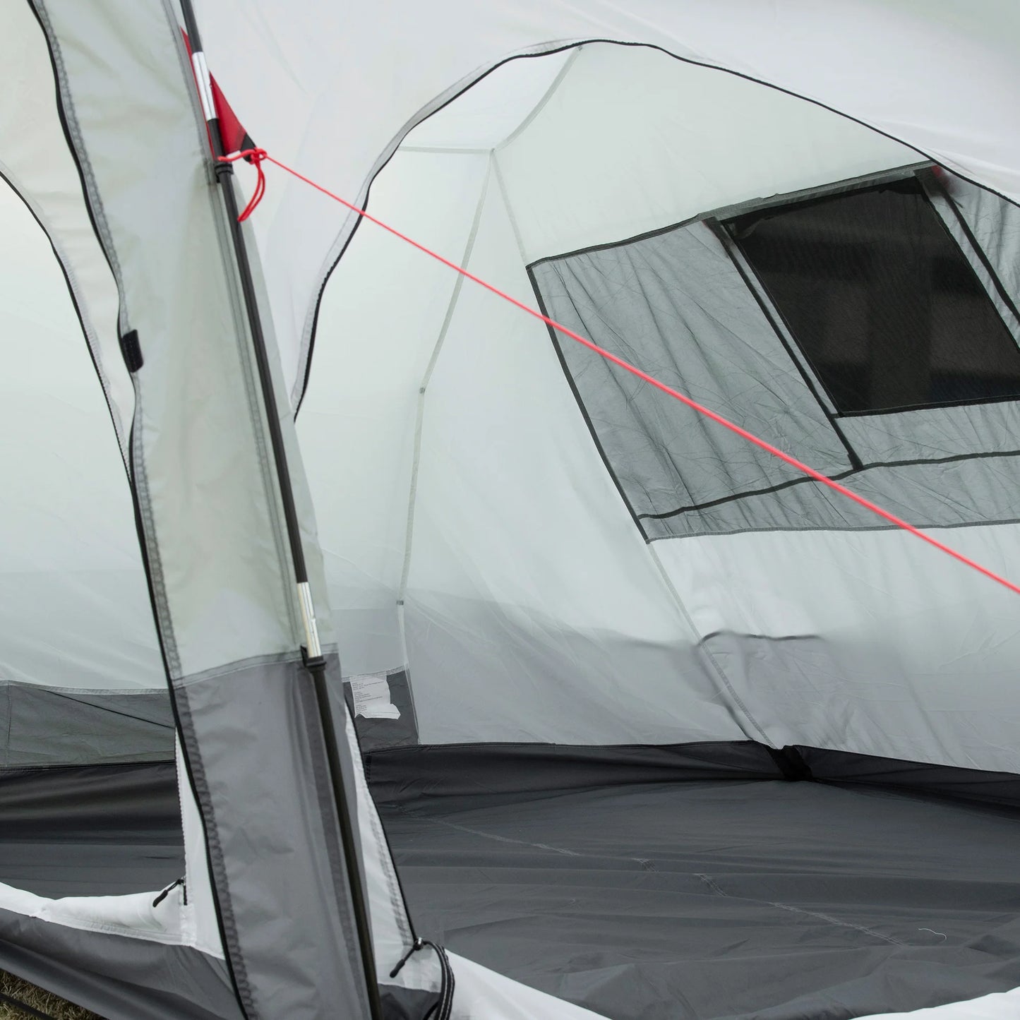 Tent – Kampeertent – Familie Tent – 8 Persoons – Waterafstotend 2000 Mm – Ruim Met Scheidingswand - Grijs